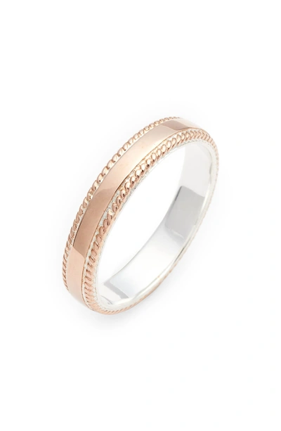 Anna Beck Smooth Stacking Ring In Rose Gold