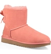 Ugg Mini Bailey Bow Ii Genuine Shearling Bootie In Lantana Suede