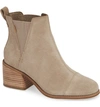 Toms Esme Bootie In Desert Taupe Suede