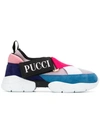 Emilio Pucci 30mm City Mesh & Suede Sneakers In Pink