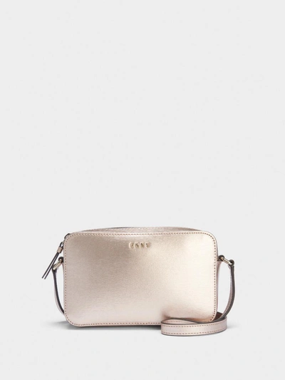 Donna Karan Sutton Leather Camera Bag In Rose Gold