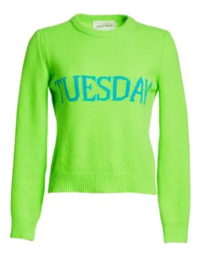 Alberta Ferretti Days Of The Week Tuesday Sweater In Green