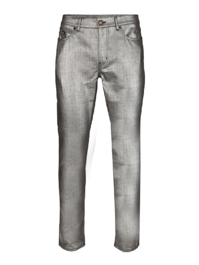 Saint Laurent Jeans In Silver