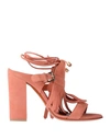 Santoni Sandals In Pink