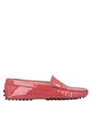 Tod's Loafers In Coral