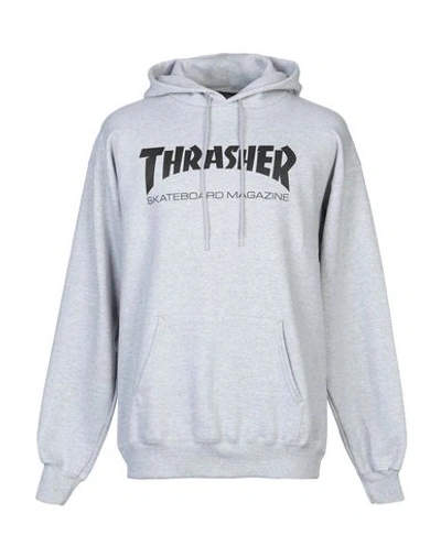 Thrasher Hooded Sweatshirt In Light Grey