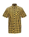 Fred Perry Checked Shirt In Yellow