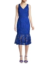 Alexia Admor Midi Lace Dress In Navy