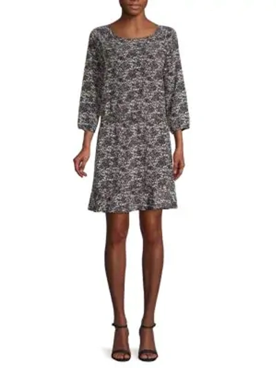 Joie Arryn Printed Dress In Caviar