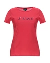 Armani Jeans T-shirts In Red