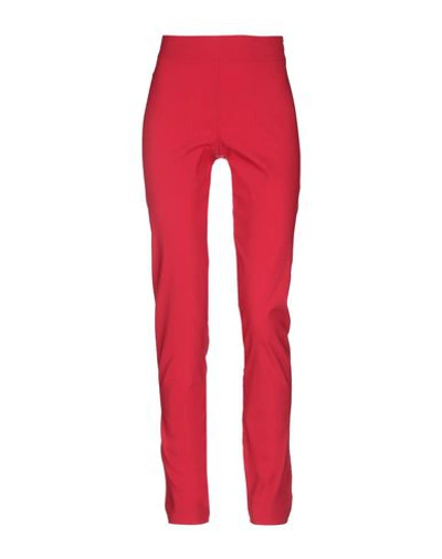 Avenue Montaigne Casual Pants In Red