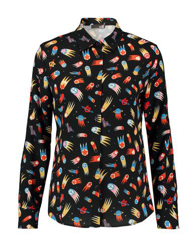 Love Moschino Patterned Shirts & Blouses In Black | ModeSens