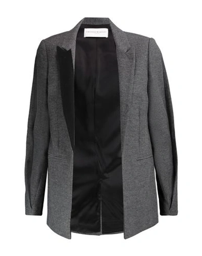 Amanda Wakeley Sartorial Jacket In Grey