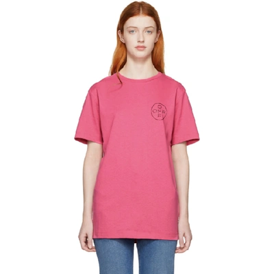 Off-white Ssense Exclusive Pink Cross Slim T-shirt