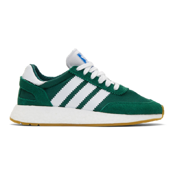 adidas green suede trainers