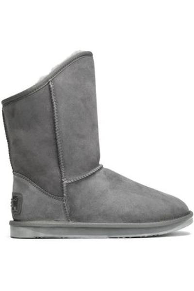 Australia Luxe Collective Woman Shearling Boots Gray