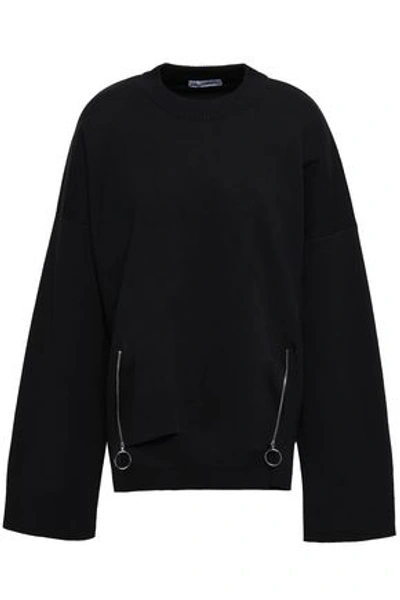 Paco Rabanne Woman Cotton-blend Sweater Black