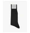Falke No. 6 Wool And Silk-blend Socks In Anthracite