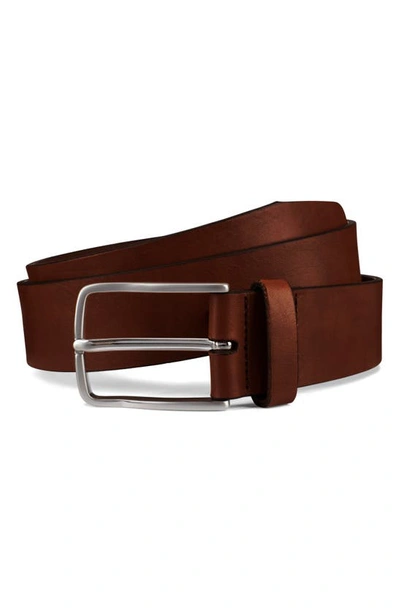 Allen Edmonds Broadway Avenue Leather Belt In Chili Calfskin