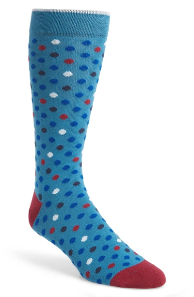 Ted Baker Aluren Dot Socks In Teal