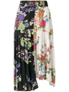 Isabel Marant Woman Inaya Pleated Printed Silk Crepe De Chine Skirt Multicolor In Multicoloured