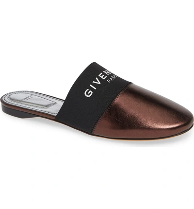 Givenchy Bedford Logo Mule In Chocolate