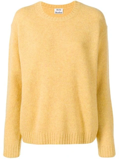 Acne Studios Samara Wool Sweater In Yellow