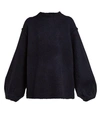 Acne Studios Navy Knitted Jumper In Navy Blue