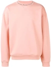Acne Studios Flogho Sweatshirt In 418-pale Pink