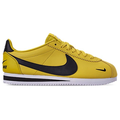 Nike Men's Classic Cortez Premium Casual Shoes, Yellow - Size 13.0