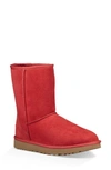 Ugg Classic Ii Genuine Shearling Lined Short Boot In Ribbon Red Suede