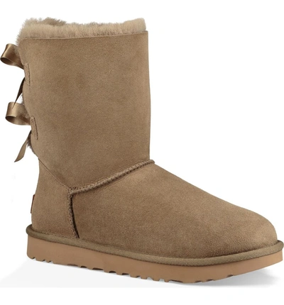 Ugg Bailey Bow Ii Genuine Shearling Boot In Antelope