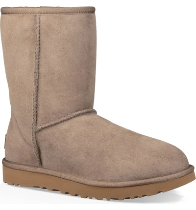 Ugg Classic Ii Genuine Shearling Lined Short Boot In Brindle Suede