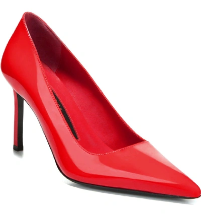 Via Spiga Women's Nikole Pointed Toe High-heel Pumps In Rouge Patent Leather