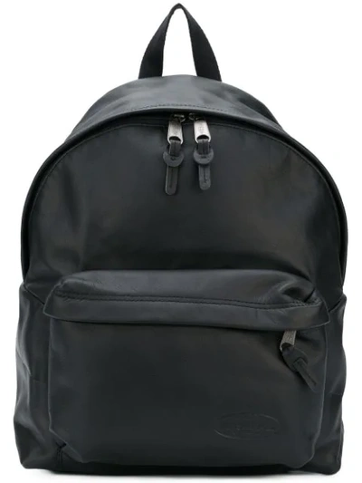 Eastpak 24l Padded Pak'r Leather Backpack In Black