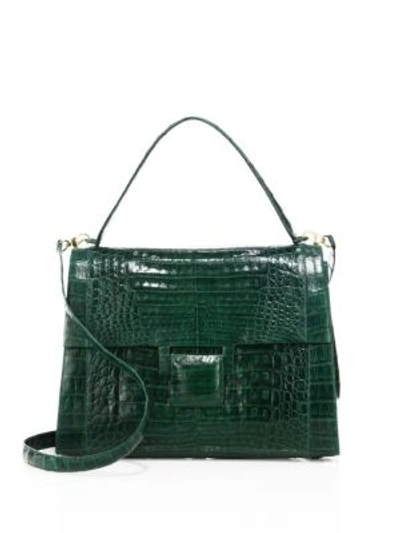 Nancy Gonzalez  Kelly Green Croc Handbag – Baggio Consignment