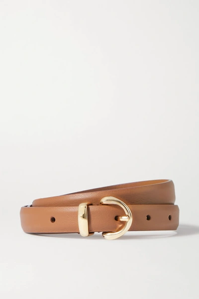 Anderson's Nappa Calf Leather Belt In Tan