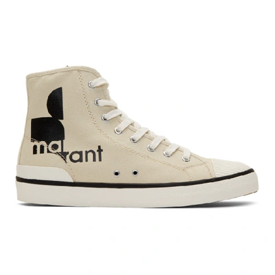 Isabel Marant Benkeenh High-top Canvas Trainers In 20ck Chalk