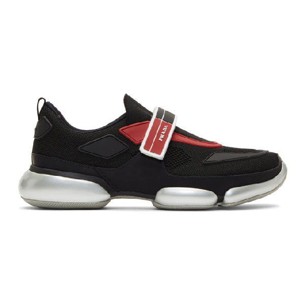 prada cloudbust black and red