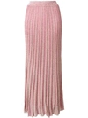 Missoni Long Knitted Skirt In Pink