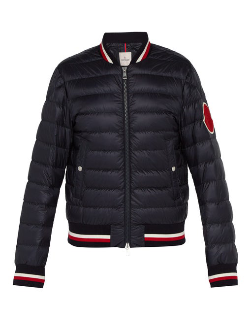 moncler padded bomber jacket