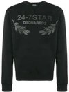 Dsquared2 24-7 Star Sweatshirt In Black