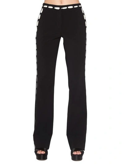 Moschino Stitching Pants In Black