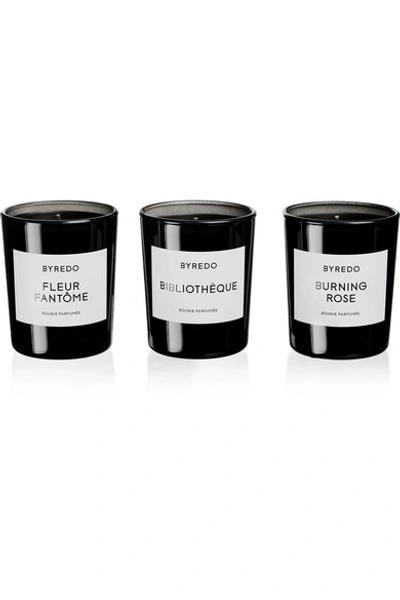Byredo La Sélection Violette Scented Candles, 3 X 70g In Colorless