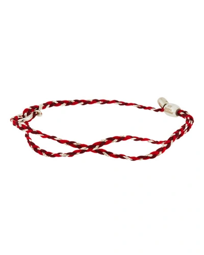 Alex And Ani Precious Threads Bracelet, Sangria/silver In Red/silver