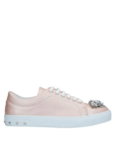 Carpe Diem Sneakers In Pale Pink