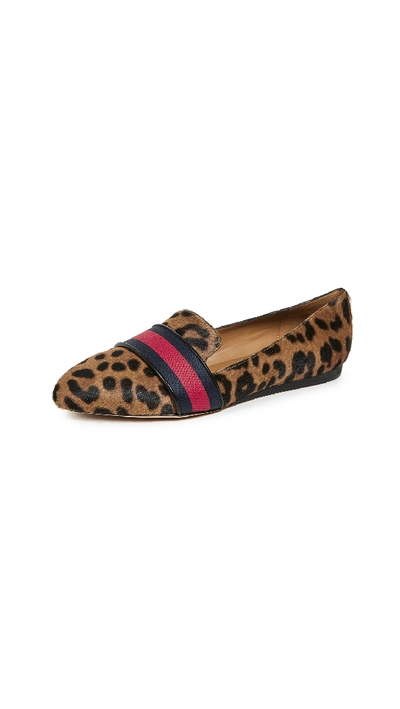 Veronica Beard Griffin Flat Leoard-print Fur Loafers In Brown Leopard