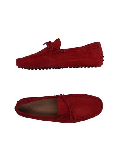 Tod's Loafers In Red