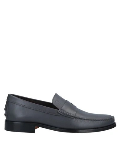 Tod's Loafers In Lead