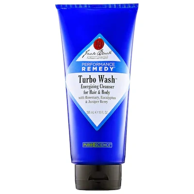 Jack Black Performance Remedy Turbo Wash Energizing Cleanser For Hair & Body 10 oz